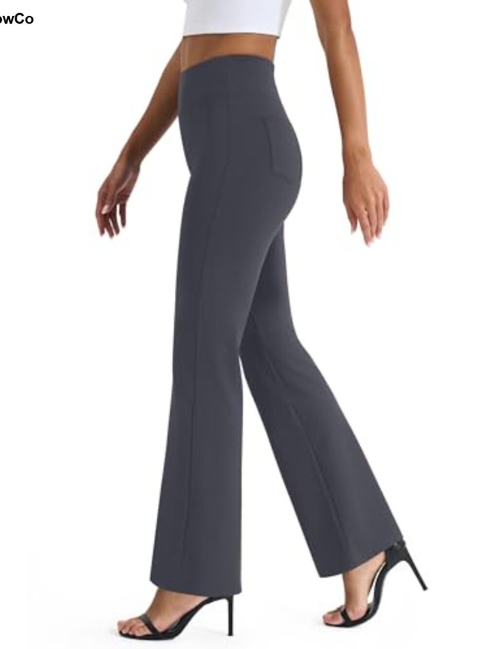 Women's High Waist Yoga Dress Pants Bootcut Stretchy Office Casual Slacks